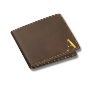 Customized Wallets for Him Faux Leather Gents Purse - Monogram