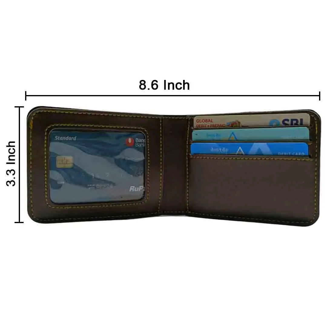 Customized Wallets for Him Faux Leather Gents Purse - Monogram