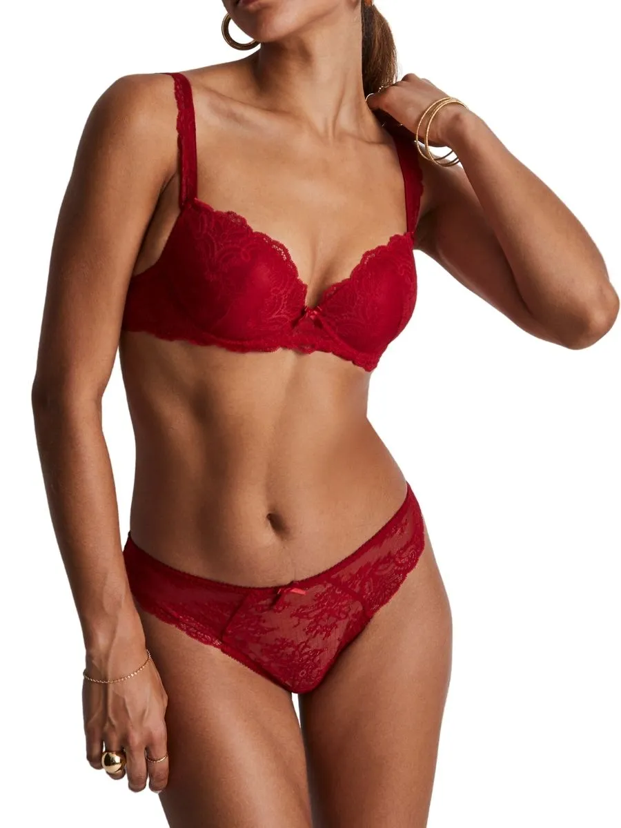 Danse Des Sens Moulded Push Up Bra - Irresistible Red