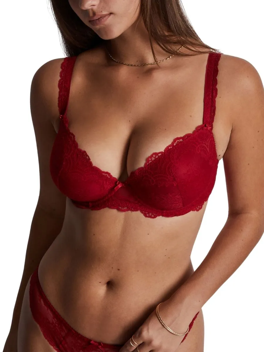 Danse Des Sens Moulded Push Up Bra - Irresistible Red