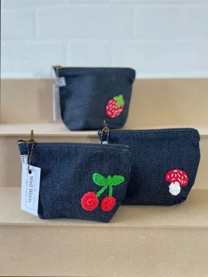 Denim Crochet Purse