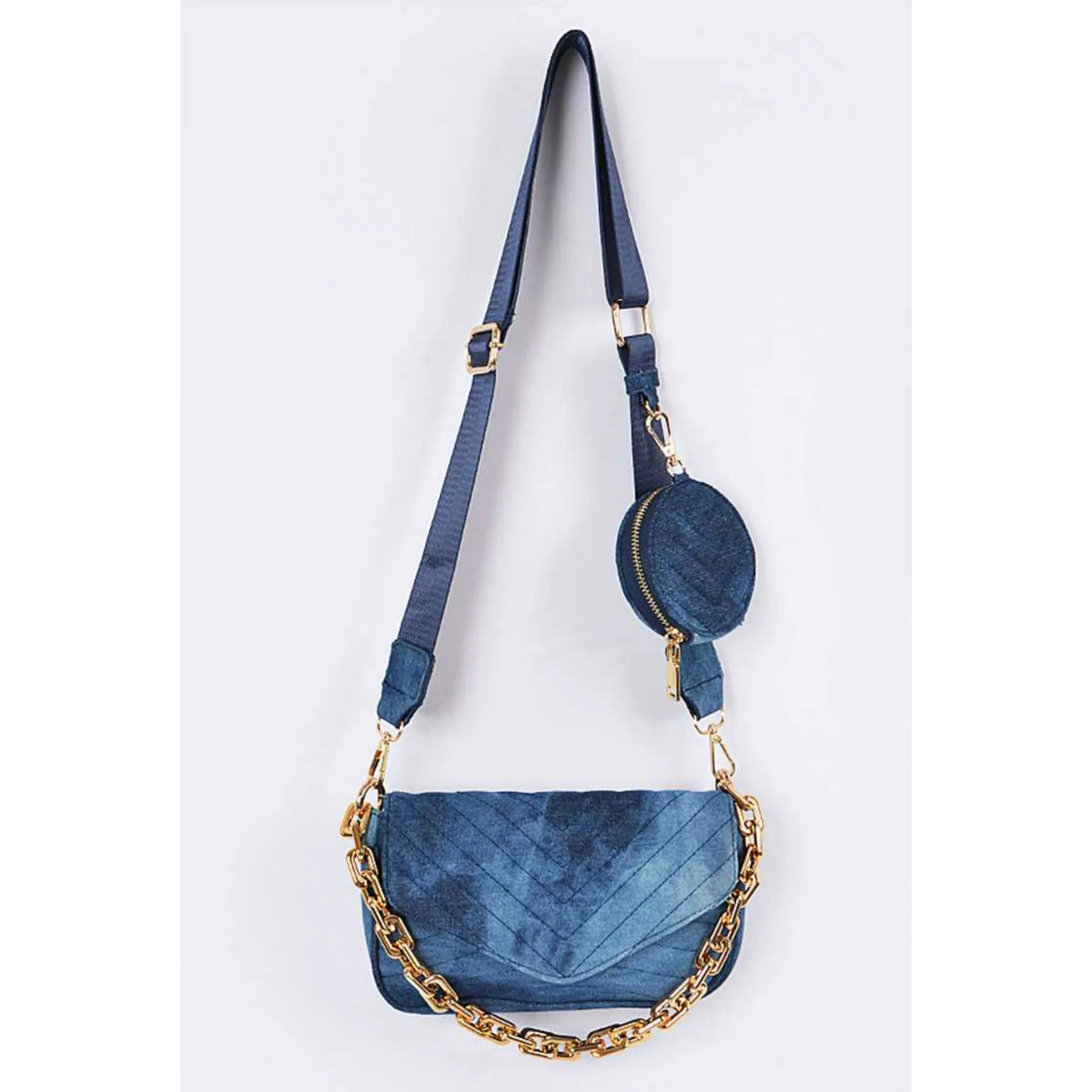 Denim Praa-da You Handbag