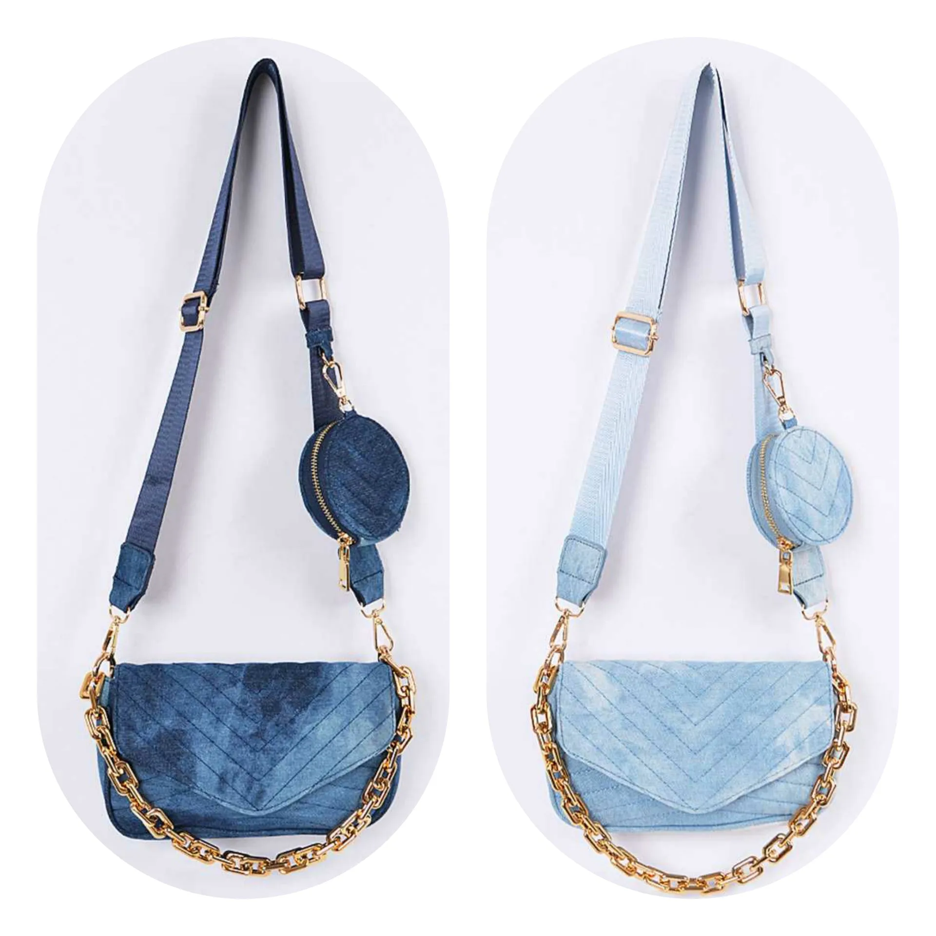 Denim Praa-da You Handbag