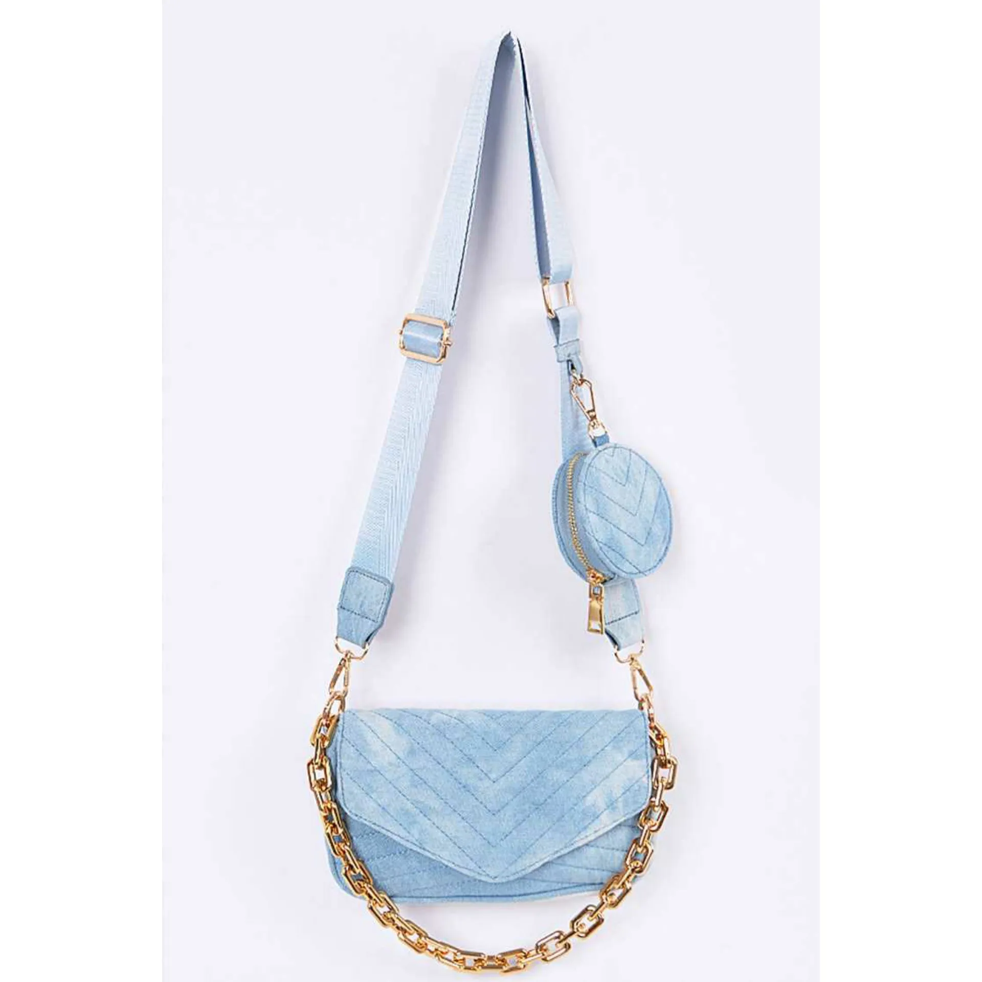 Denim Praa-da You Handbag