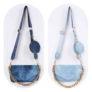 Denim Praa-da You Handbag