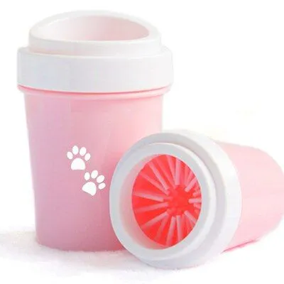 Dog Paw Cleaner Cup for Dogs Feet Washer Portable Pet Cat Dirty Paw Cleaning Cup Soft Silicone Foot