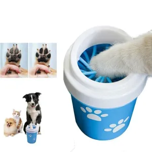 Dog Paw Cleaner Cup for Dogs Feet Washer Portable Pet Cat Dirty Paw Cleaning Cup Soft Silicone Foot