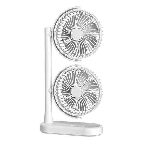 Dual Head Fan with Adjustable Air Speed and Direction USB Powered