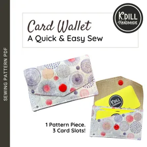 Easy Card Wallet (PDF Template w/Video Tutorial)