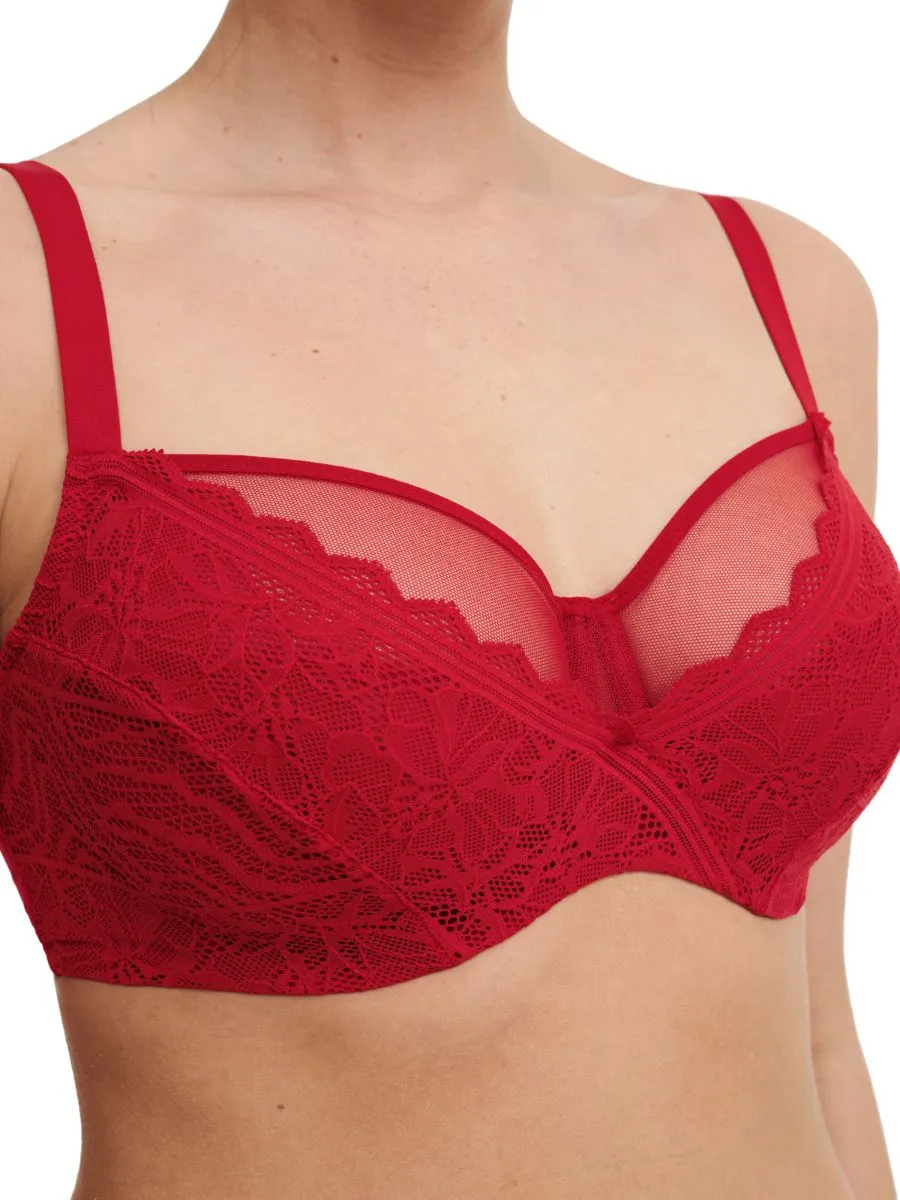 Easy Feel Floral Touch Full Cup Bra - Scarlet