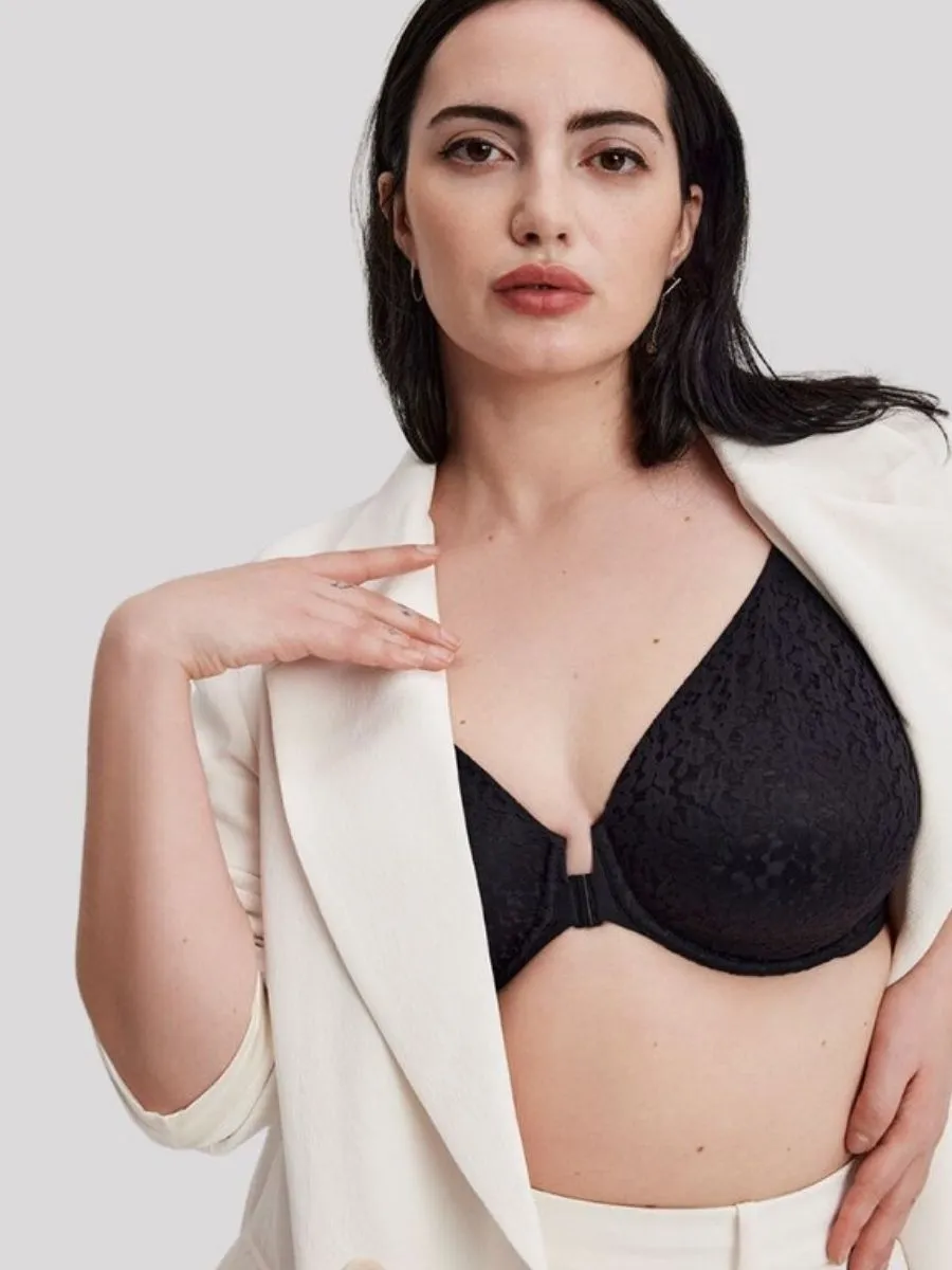 Easy Feel Norah Front Closure Bra - Black