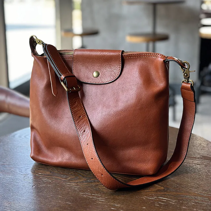 Elagant Women's Black Leather Crossbody Bag Small Over The Shoulder Purse