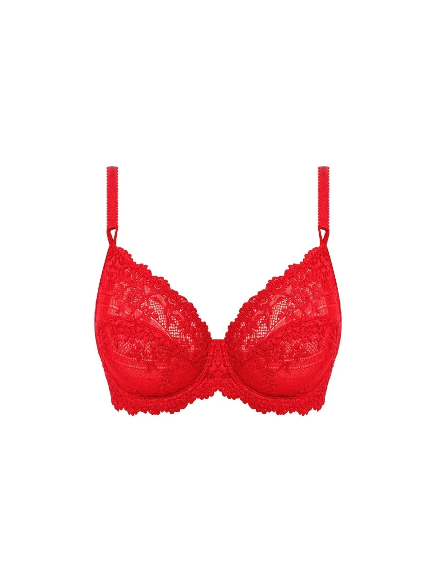 Embrace Lace Underwire Bra - Equestrian Red