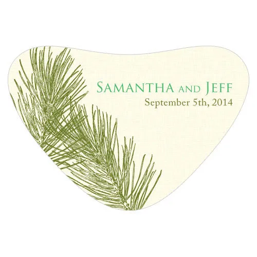 Evergreen Heart Container Sticker Willow Green
