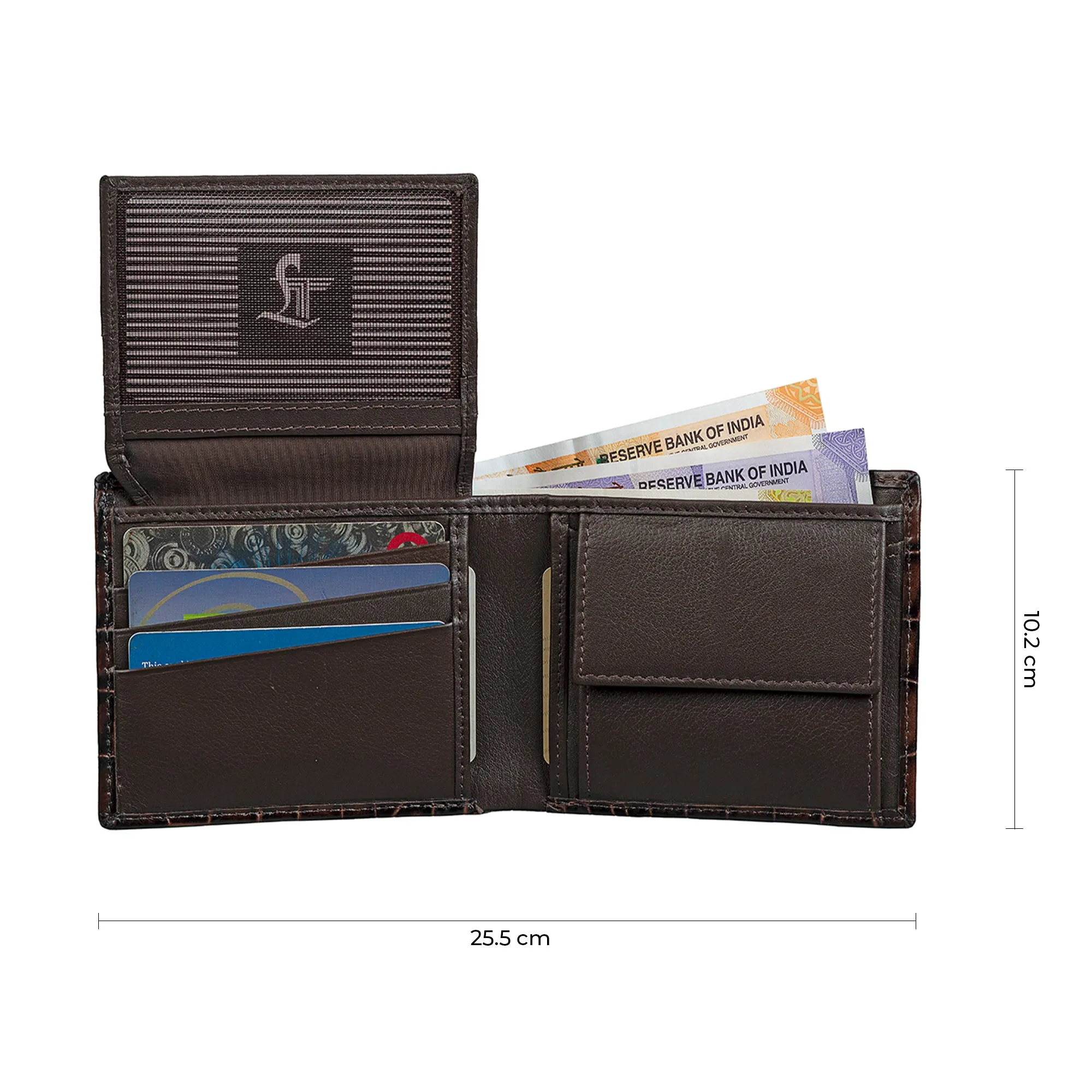 Fab IV Wallet & Tech Kit  | Combo Gift for Men | Gift Set | Genuine Leather Wallet | Leather Tech Kit | Color: Brown