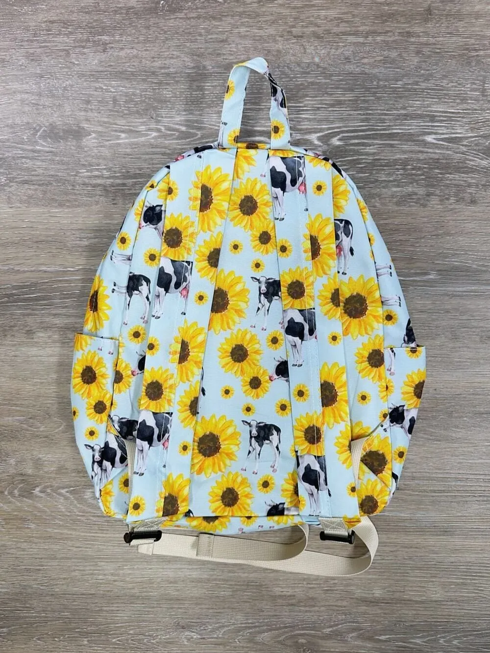 Farm Fresh Sunflowers & Cows Kids' School Backpack