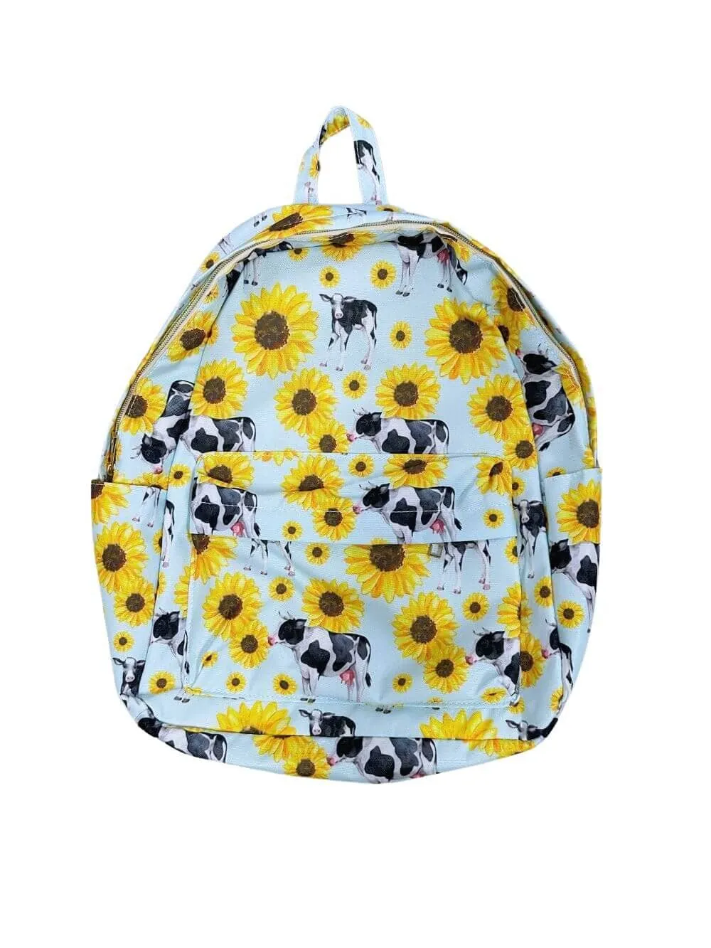 Farm Fresh Sunflowers & Cows Kids' School Backpack