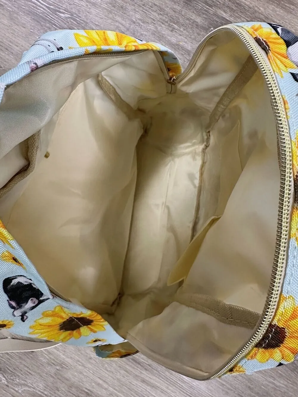 Farm Fresh Sunflowers & Cows Kids' School Backpack