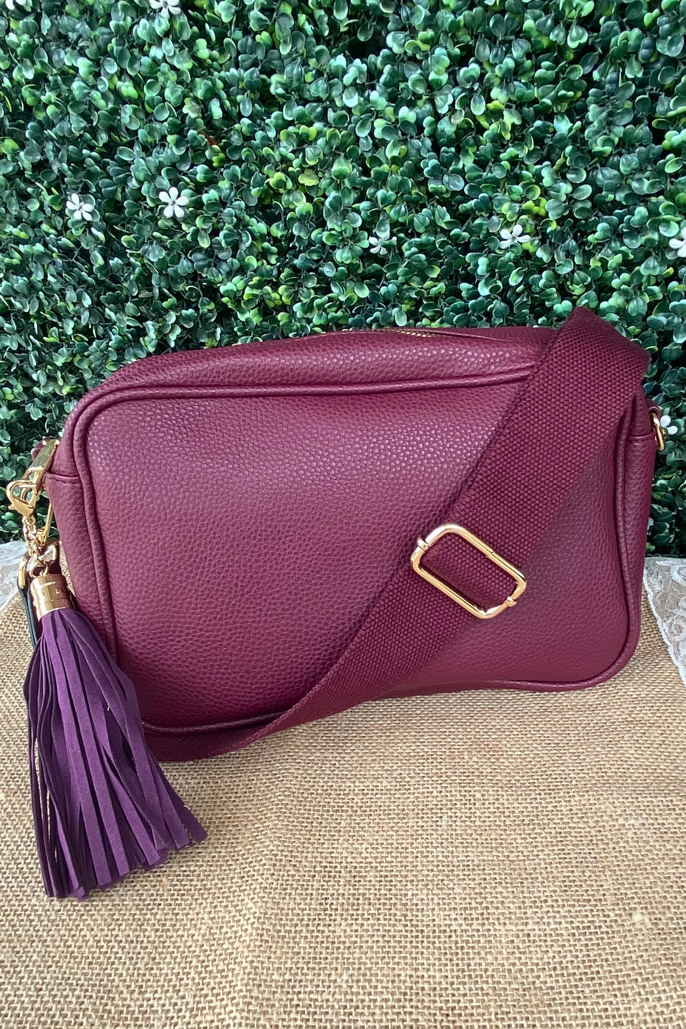 Faux Leather Crossbody Purse