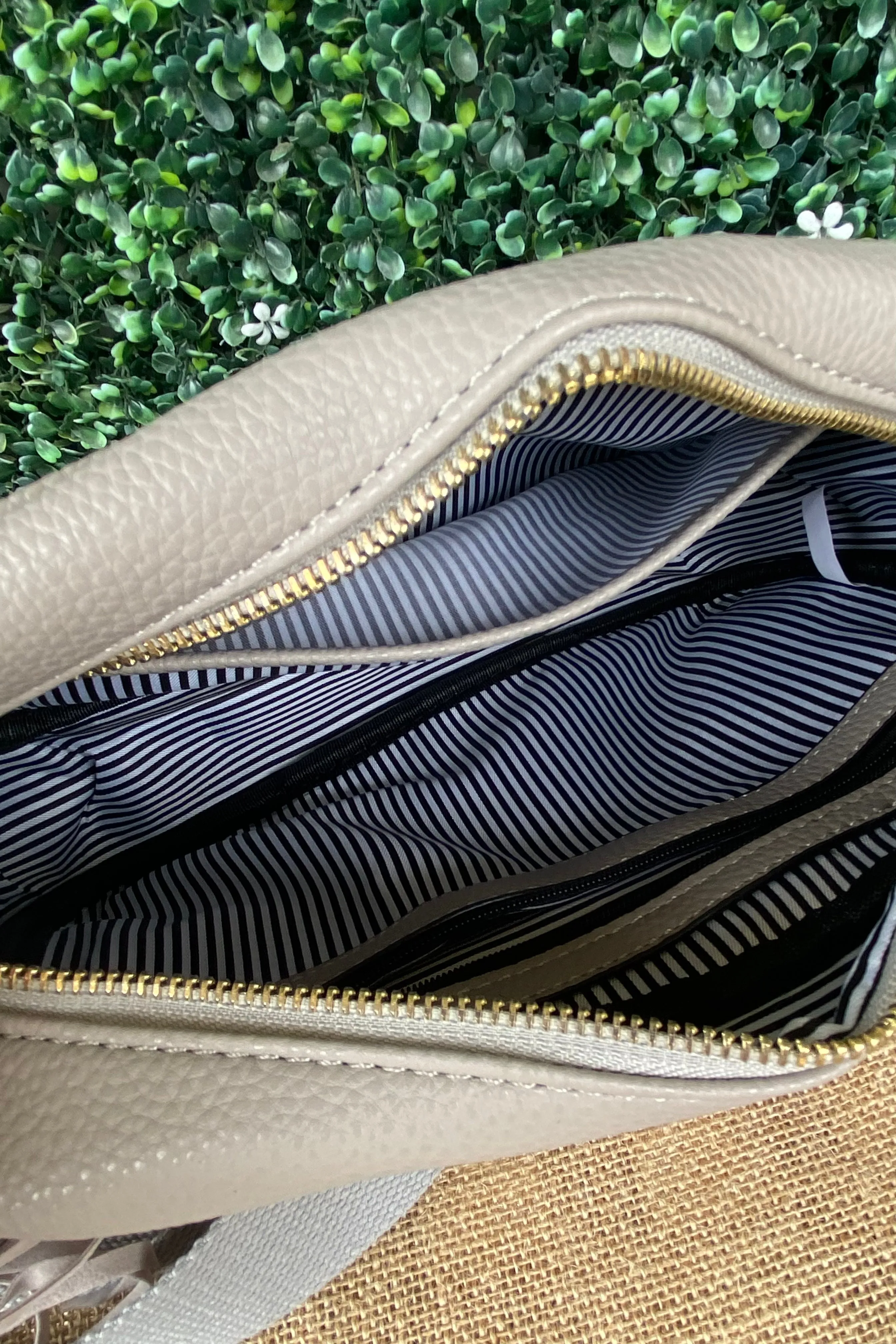 Faux Leather Crossbody Purse