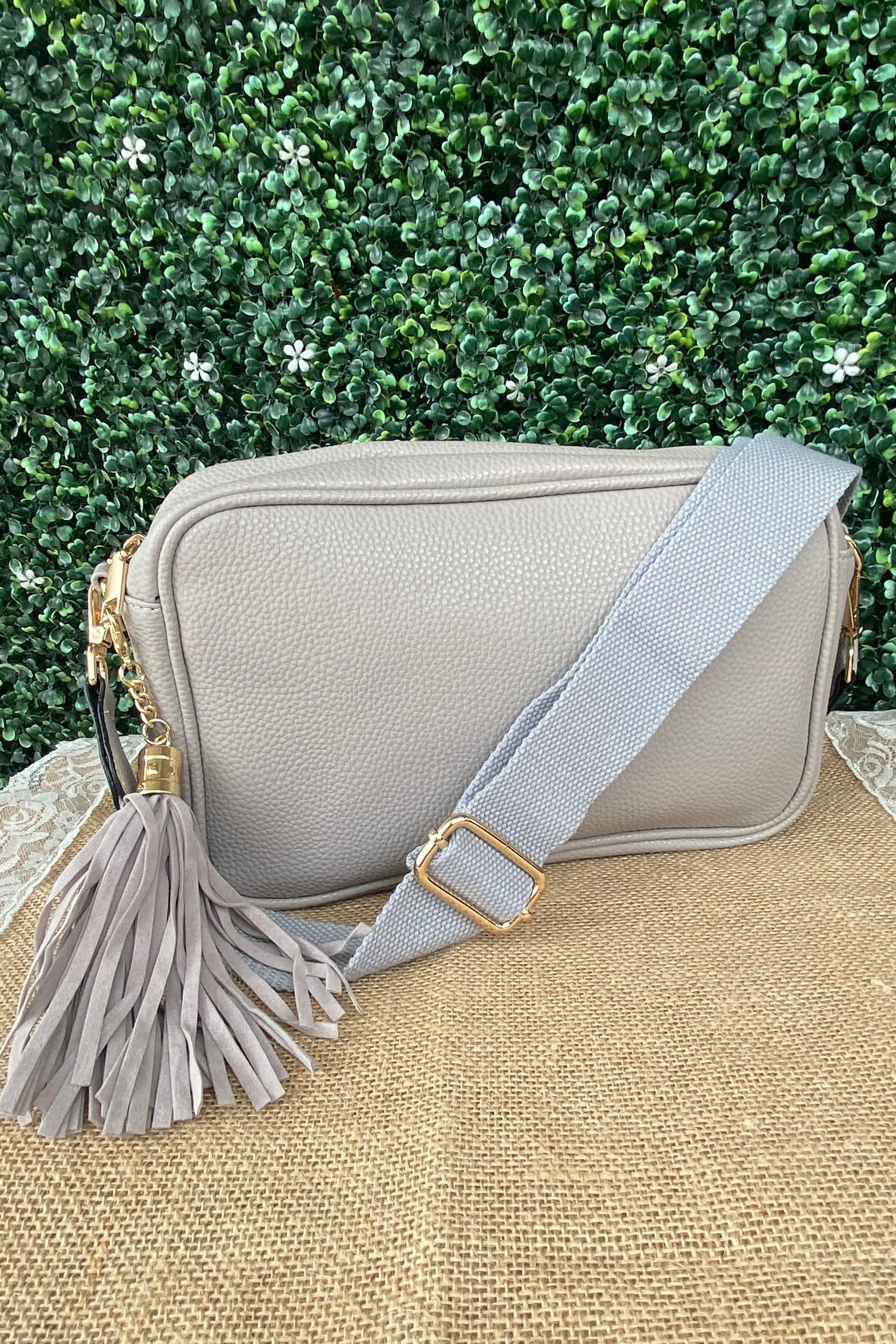 Faux Leather Crossbody Purse
