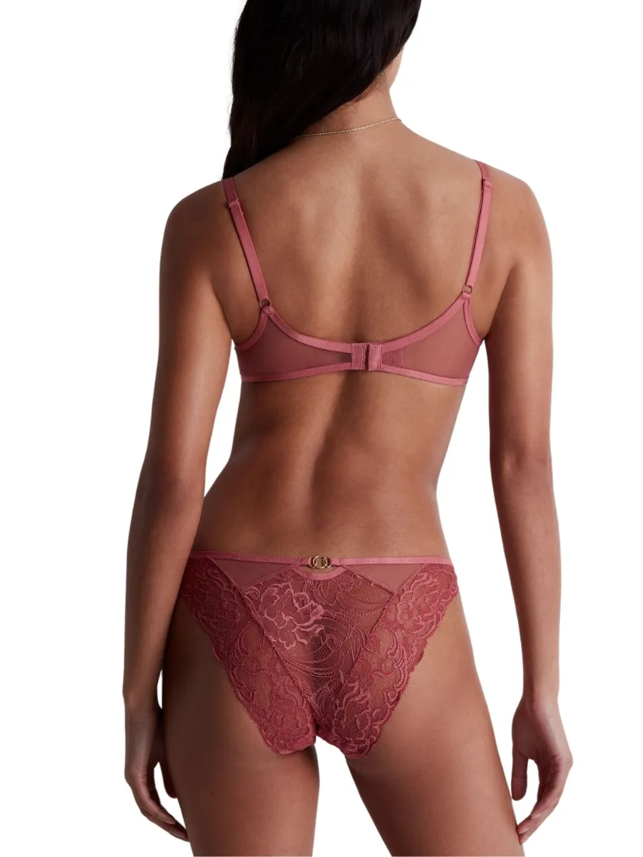 Feeling Myself Half Cup Bra - Rosewood