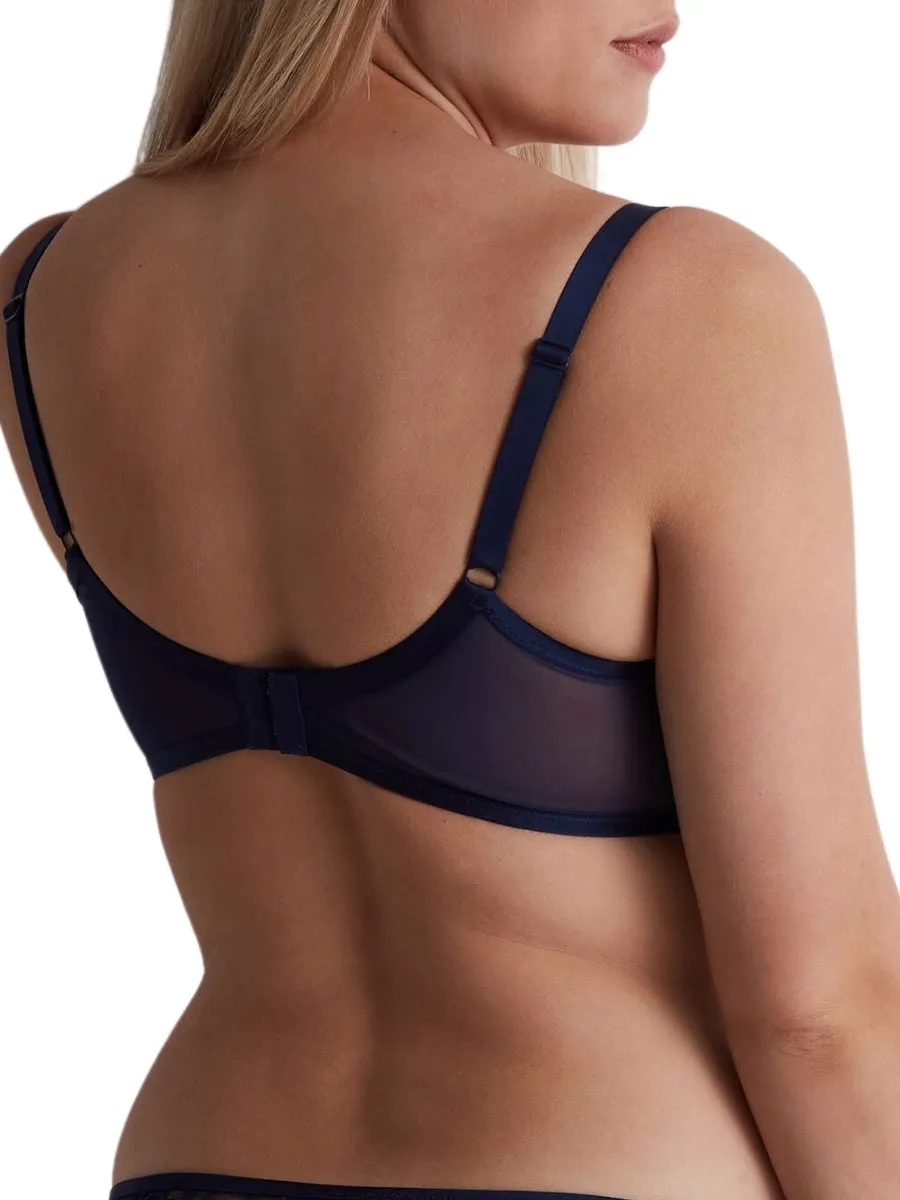 Feeling Myself High Apex Plunge Bra - Astral Blue