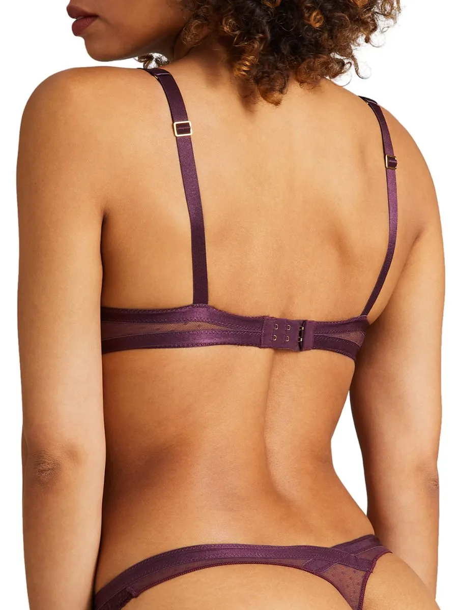 Femme Passion Half Cup Bra - Wineberry