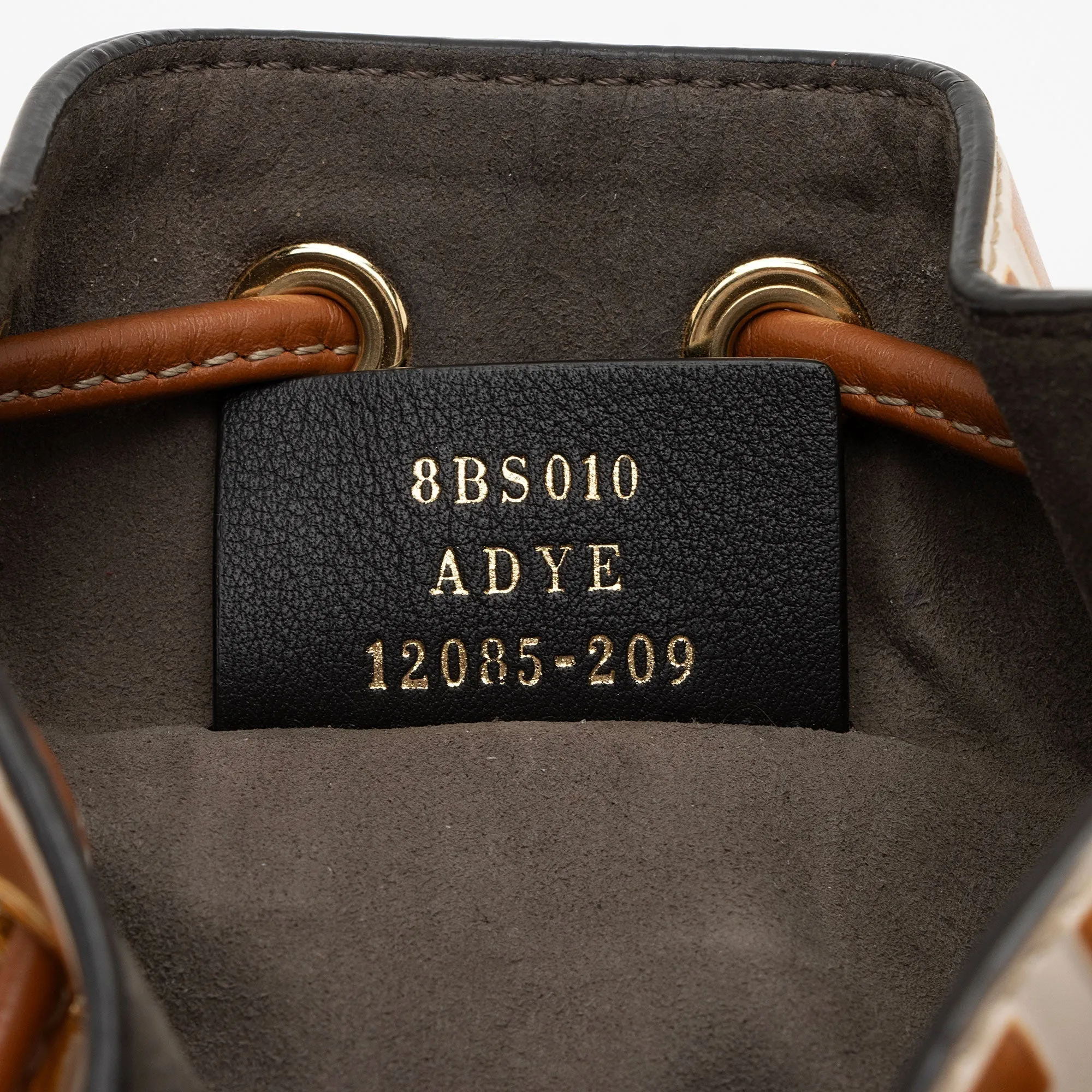 Fendi FF Embossed Calfskin Mon Tresor Mini Bucket Bag (SHF-ubOHeg)