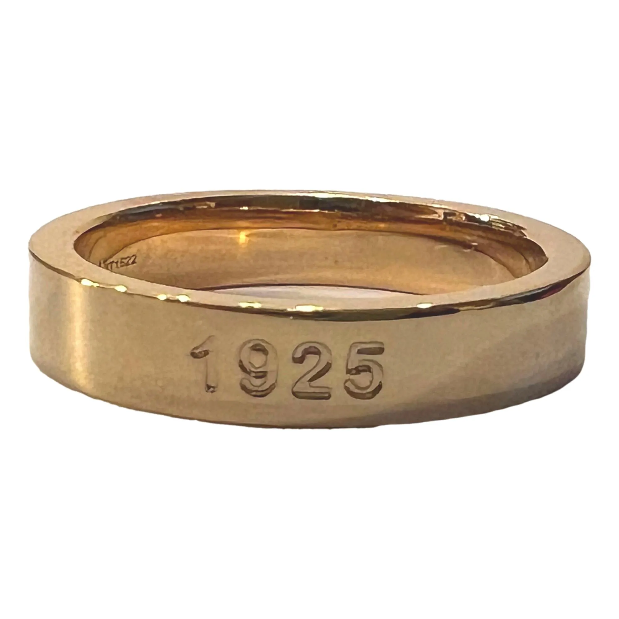 Fendi Master Key Pendant Gold Finish Metal Large Fashion Ring