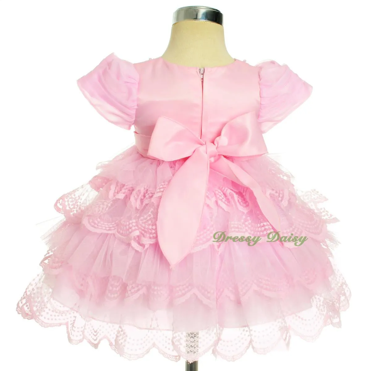 FG323 Beaded Scallop Hemline Dresses Pageant Birthday Occasion Baby Size 9-24 Months