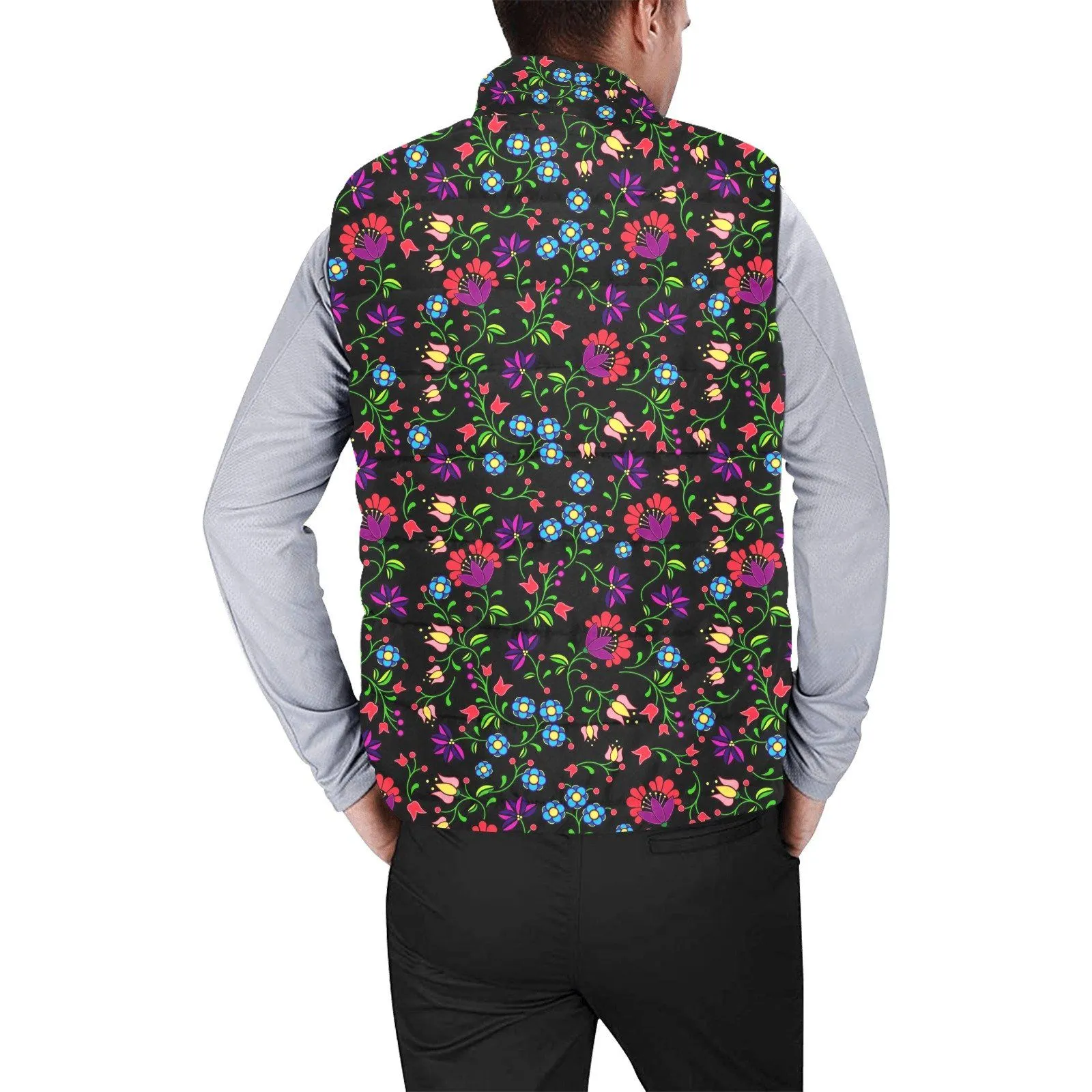 Fleur Indigine Men's Padded Vest Jacket