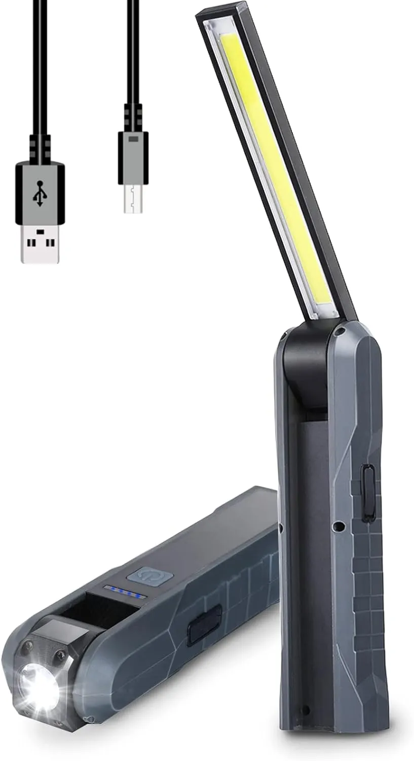 Foldable Magnetic Rechargeable 800 Lumens LED Mechanic Work Light