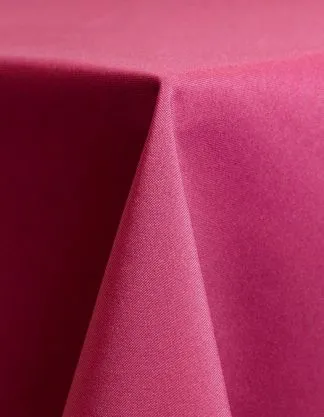 Fuchsia Polyester Tablecloth