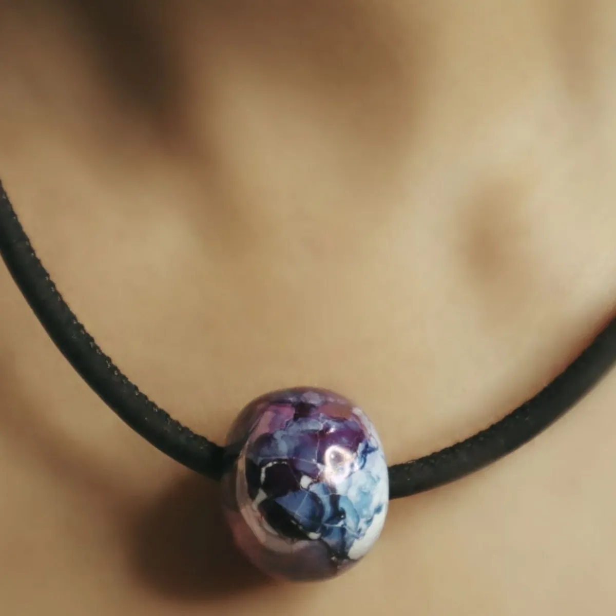 GAIA Cork and Ceramic Necklace