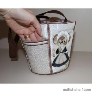 George and Martha Fuzzy Bucket Tote