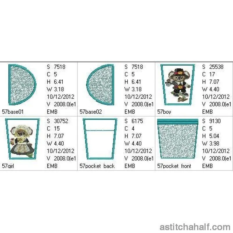 George and Martha Fuzzy Bucket Tote
