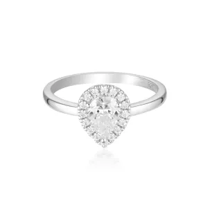 Georgini Luxe Sterling Silver Zirconia Splendore Ring