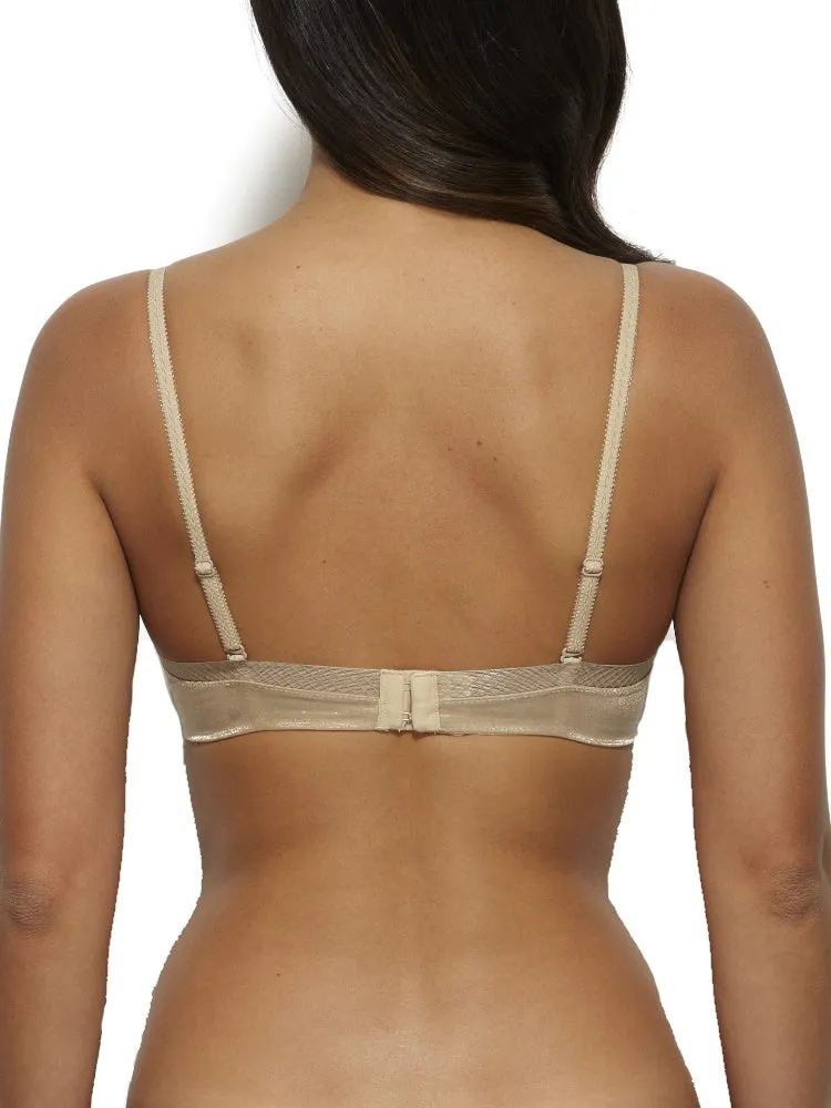 Glossies Sheer Moulded Bra - Nude