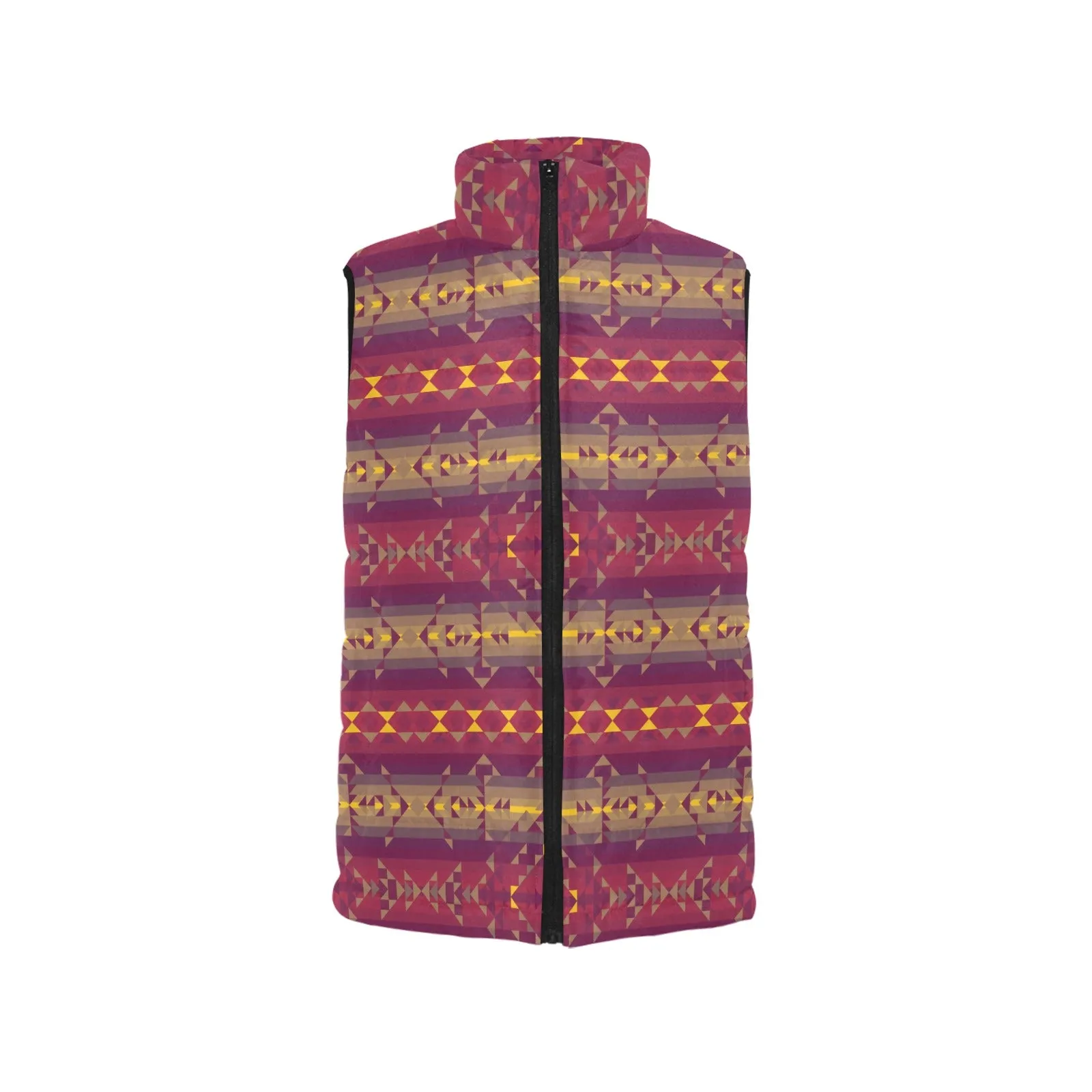 Gold Wool Men's Padded Vest Jacket
