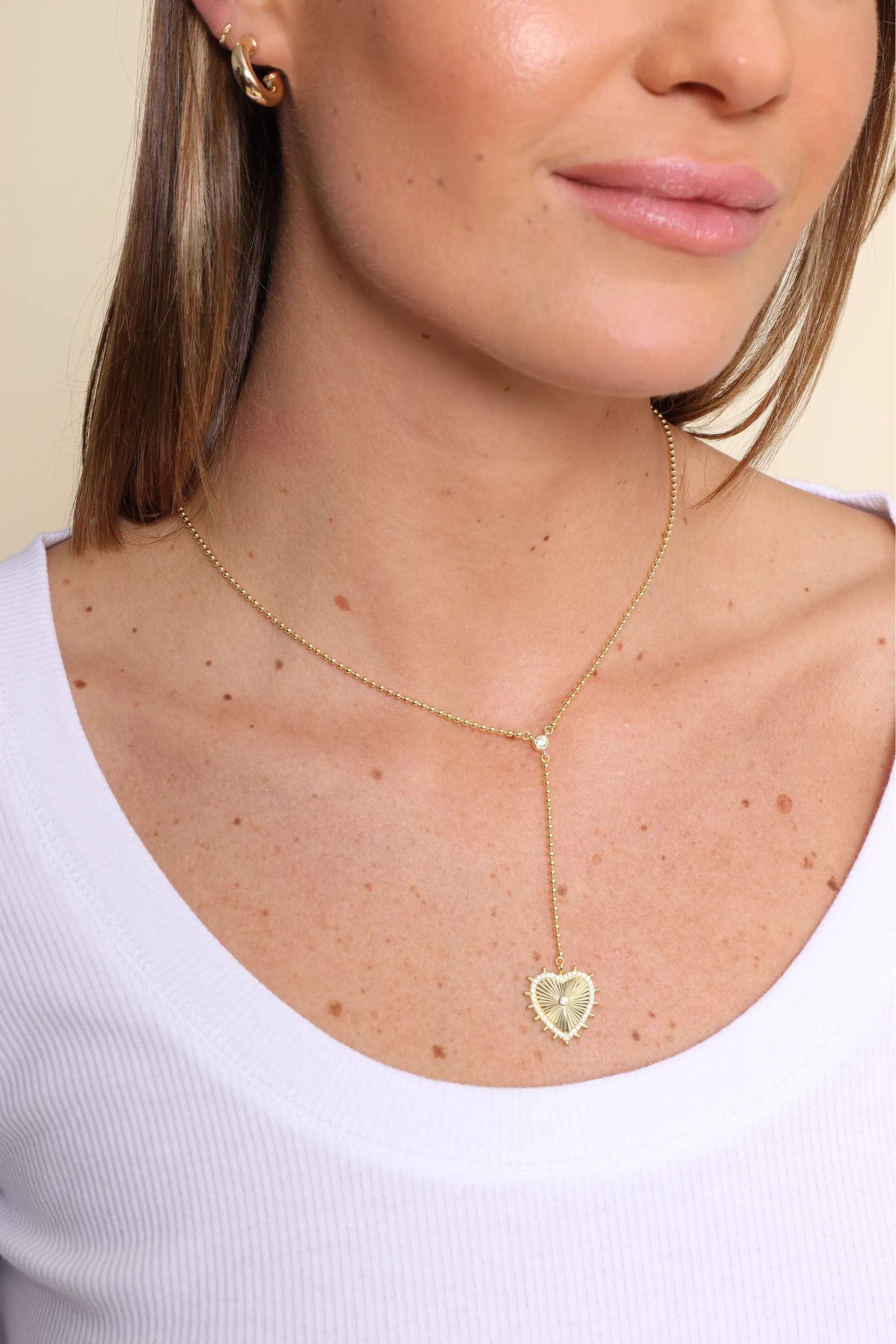 Gracey Y Heart Necklace
