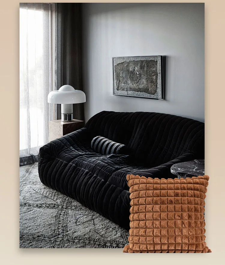 Grid Plush Pillow