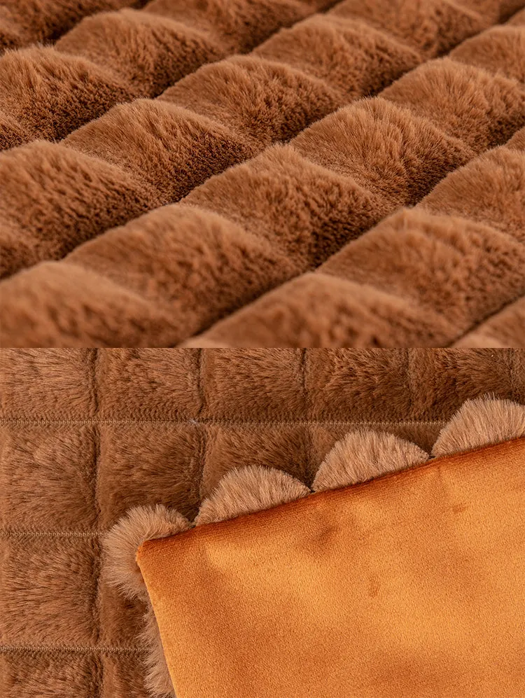 Grid Plush Pillow