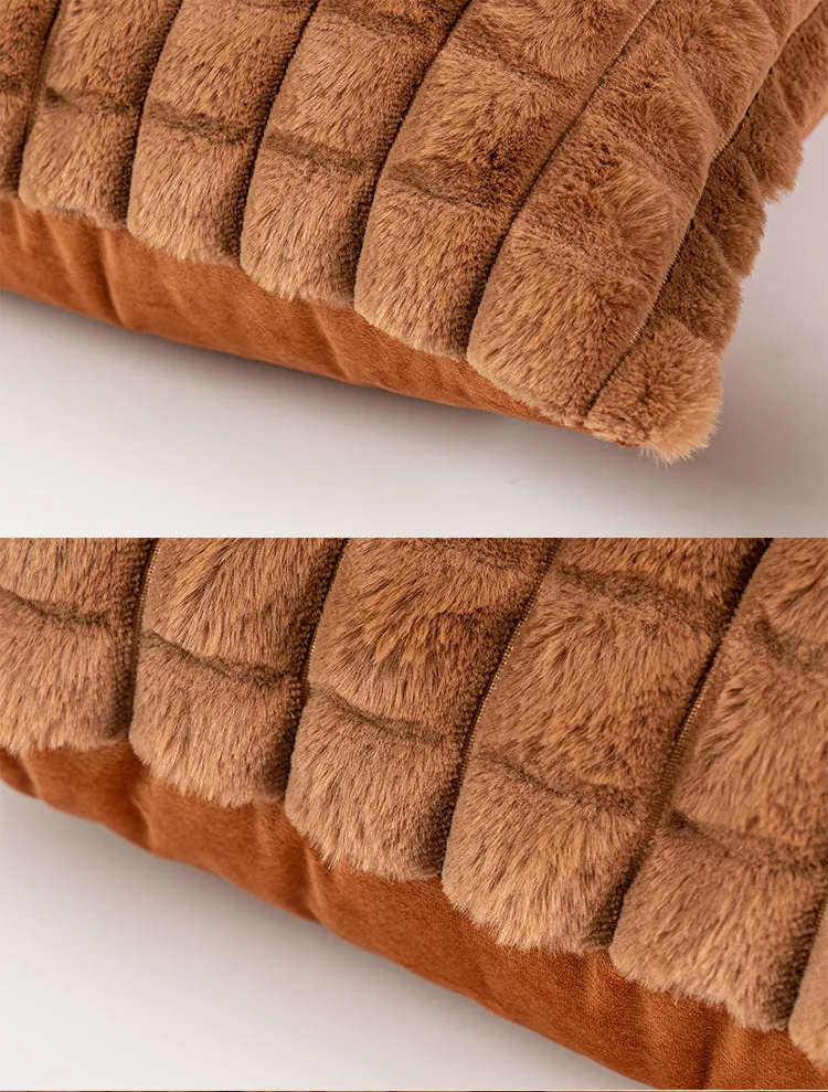 Grid Plush Pillow