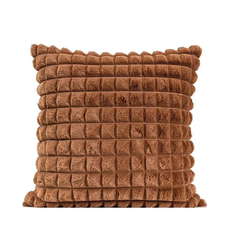 Grid Plush Pillow