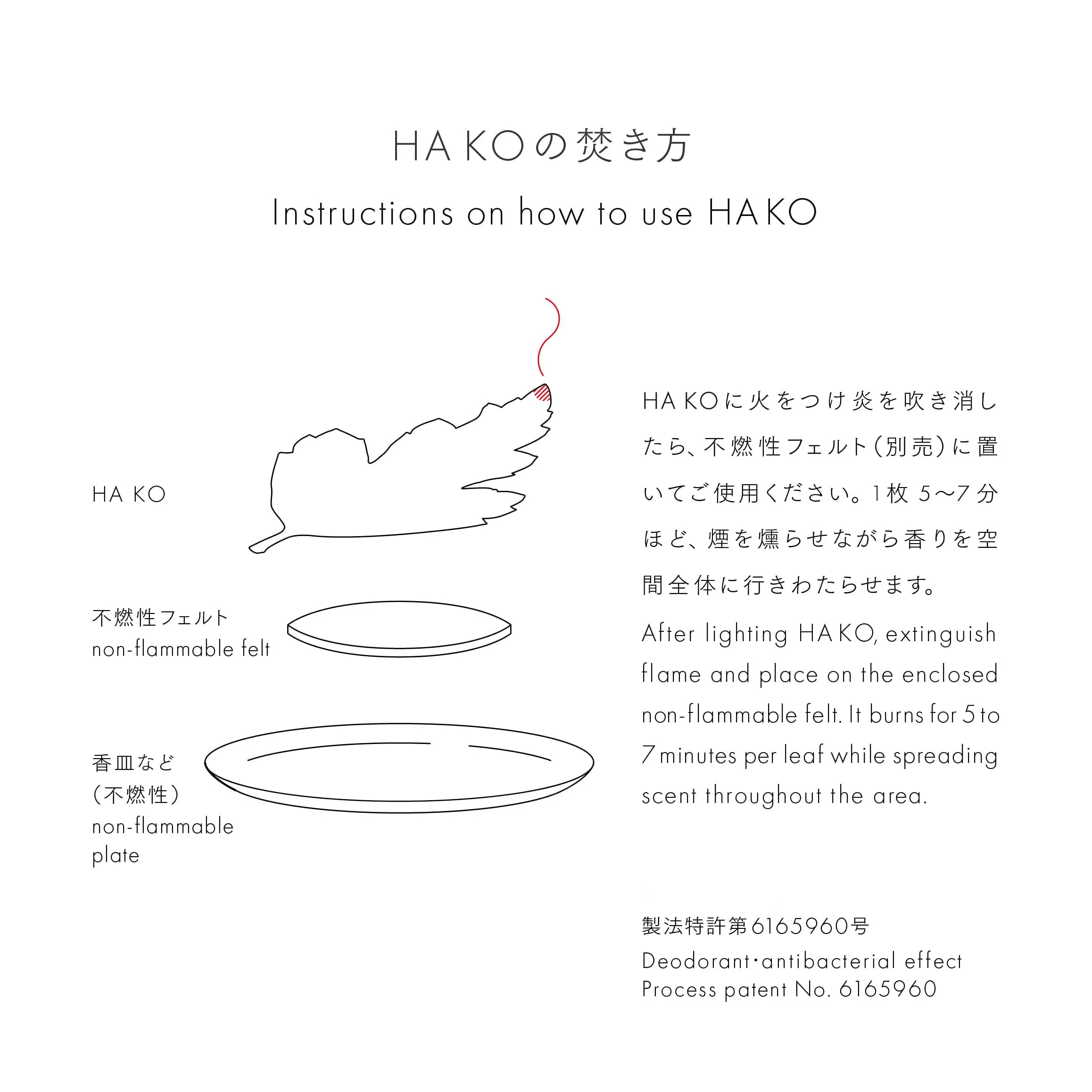 HAKO Paper Leaf Incense (Summer) ‐ Peppermint