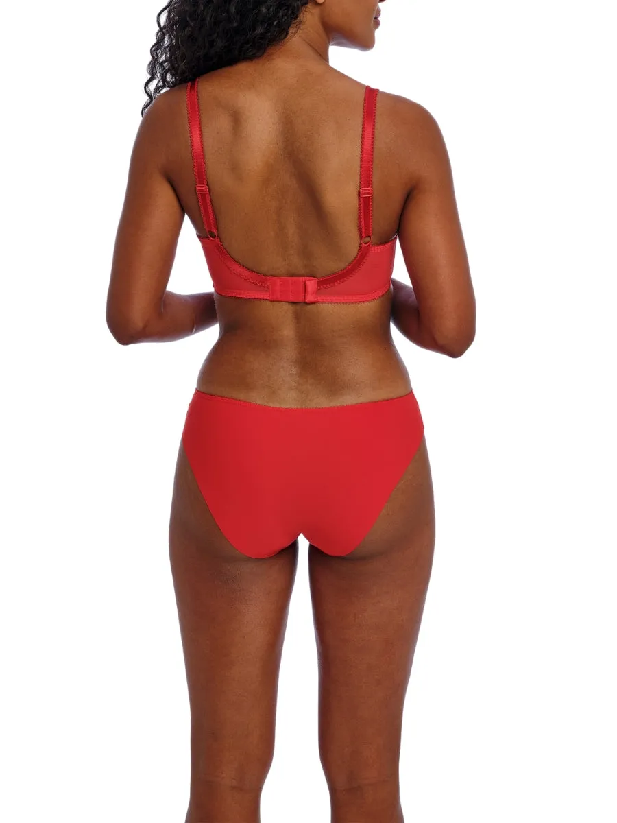 Hallie Plunge Bra - Chilli Red