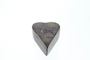 Handpainted Heart Shaped Jewelry Box