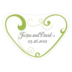Heart Filigree Heart Container Sticker Lavender