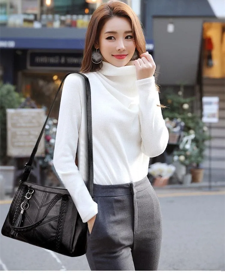 High Quality Leather Tote Handbags Luxury Women Bags Crossbody Bags